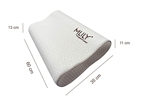 Orthopädisches Nackenstützkissen von Mlily Kissen aus viscoelastischem Airschaum (Memory Foam),...