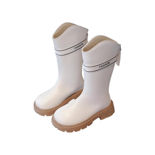 Girl's Rain Boots Waterproof Mid Calf Rubber Boots Non Slip Garden Shoes Outdoor Waterproof Fashion Rain Booties