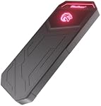 KingSpec Z5 512GB Externe SSD - 2100MB/s, Disques durs portables à état solide avec RGB Etui en alliage de zinc, léger, USB 3.2 Gen2x2 Interface, Compatible avec Mobile Phone/PS4/Laptop/TV/PC (512GB)