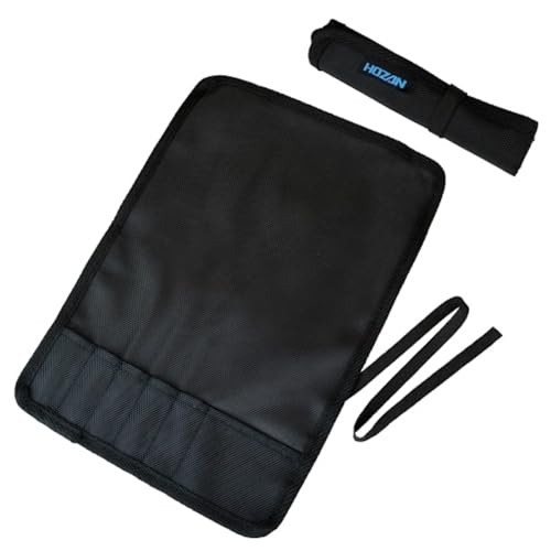 電動ドライバー&工具専用 ロールアップ ツールバッグ キャンバス製(多機能ポケット・撥水・巻いてコンパクト収納)