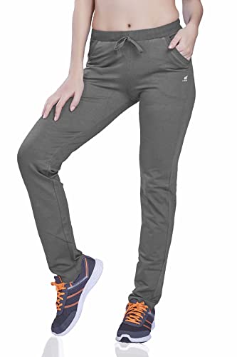 Image of Women's Solid Regular FIT ENRICH Cotton Track Pant