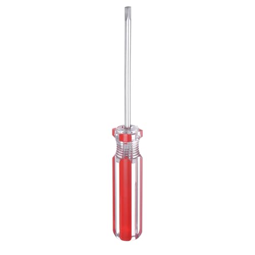 Image of sourcing map Magnetic Square Screwdriver 75mm/3" Length SQ2 3.0mm Carbon Steel 4 Point Screw Driver with Non-Slip Handle for Appliances Repair Improvement, Red