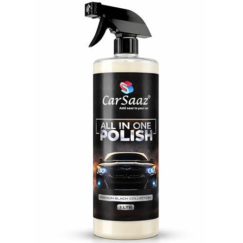 Image of CAR SAAZ All-in-One Polish (1L) - Multipurpose Car and Bike Polish | Instant Shine Polish for Exterior, Interior & more | Restore Shine and Gives Protection on Multi-surfaces