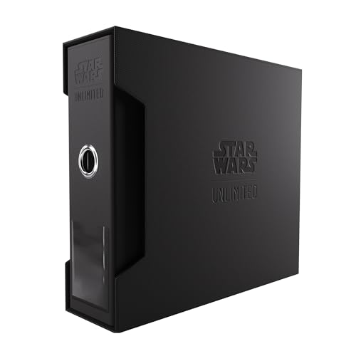 Gamegenic - Star Wars: Unlimited Premium Cardport XL - 24-Pocket Slipcase Ring Binder, Officially Licensed Storage for Masterset Collection, Hexafyber Surface & Stackable Design