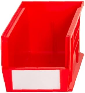 Rhino Tuff Storage Bin 25 - Small Parts And Tool Storage - Workshop Storeroom Warehouse Garage (Pack of 10, Red)