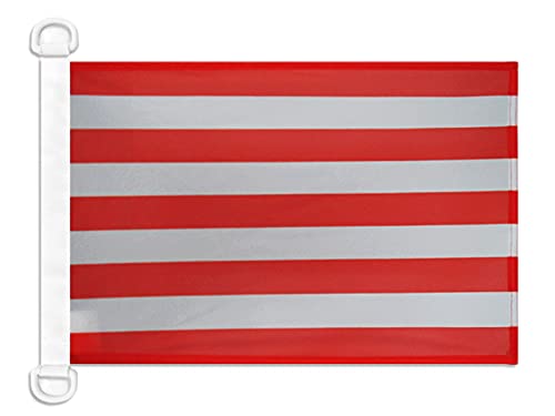 AZ FLAG - Indonesia Naval Ensign Nautical Flag - 18'' x 12'' - For Outdoor and Boat - Indonesian War Banner Knitted Polyester with Two Plastic Rings - Vivid Colors - 12x18 in - 45x30 Cm — image 1