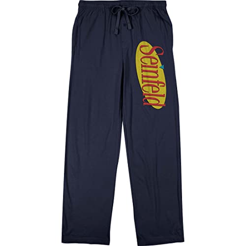 Bioworld Seinfeld Logo Men's Navy Sleep Pajama Pants - Main Image