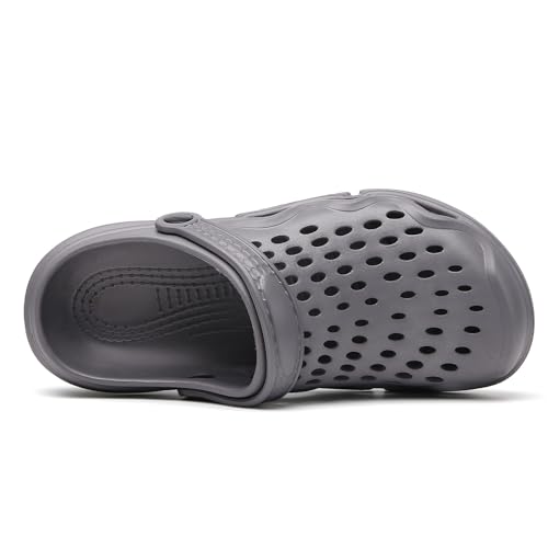 Image of CERYTHRINA Mens Garden Clogs Lightweight Breathable Slip on Sandals Fashions Pool Beach Shoes Non Slip Home Clogs Slippers