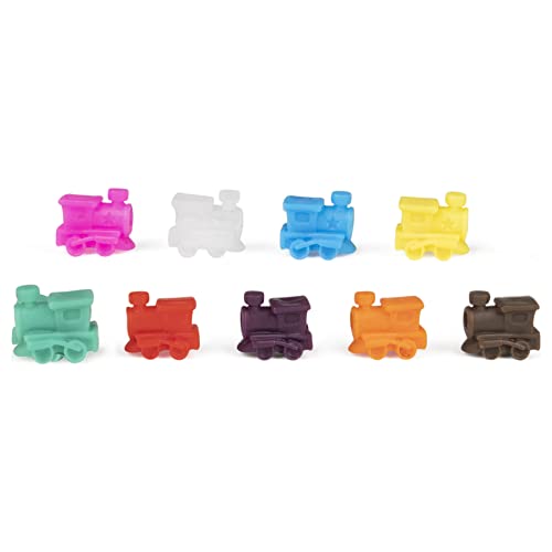 Cardinal Mexican Train Dominoes Deluxe Set by Spin Master Classics Aluminum Carry Case, for Families and Children 8 and Up, 2020 Edition - Thumbnail 3