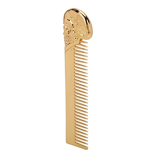 Pocket Beard Comb, Hair Combs Set Pocket Fine Hair Combs for Women and Men, Fine Dressing Comb, Hair Styling Mustache Shaping Oil Hair Comb (Gold) - Image 2