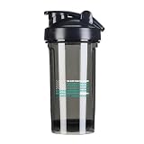 America Flag Polycystic Ovarian Syndrome PCOS's 18 Ounce Shaker Bottle Drink Mixer Leak-proof Pre Workout Protein Shakes Meal Replacement Shakes Bottles 500ML/18 Oz Black&-1