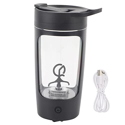 Licuadora portátil con carga USB, vaso mezclador de alta velocidad de 650ml, herramienta de cocina sin BPA para el hogar, oficina, exteriores, rosa, blanco y negro (Negra) Licuadora portátil con carga USB, vaso mezclador de alta velocidad de 650ml, herramienta de cocina sin BPA para el hogar, oficina, exteriores, rosa, blanco y negro (Negra)