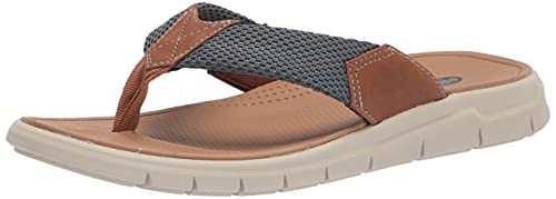 Dr. Scholl's Shoes Men's Tense Sandal, Tan and Grey, 8