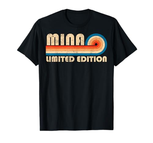 MINA First Name Funny Retro Vintage Birthday T-Shirt