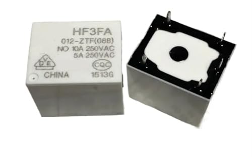 Relé HF3FA 018-ZT de 5 pines y 10A para control electromecánico de sistemas industriales