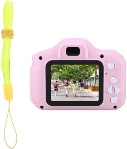 Coofbe 1080P Çocuk Fotoğraf Makinası Video Çekim Makinası 8GB Hafıza Kartlı Çocuklar İçin Dijital Kamera Pembe