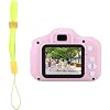 Coofbe 1080P Çocuk Fotoğraf Makinası Video Çekim Makinası 8GB Hafıza Kartlı Çocuklar İçin Dijital Kamera Pembe