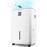 DENBIG 35 Pints Dehumidifier for Spaces up to 2,500 Sq. Ft at Home, with Reusable, Washable Air Filter, 1.05 Gal Water Tank and Drain Hose, for Large & Medium Rooms, Basements, Bedroom