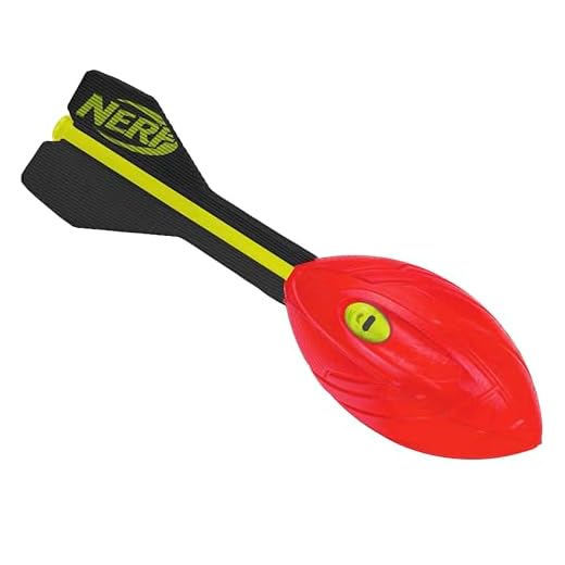 NERF Vortex Aero Howler Foam Ball – Classic Long-Distance Football -- Flight-Optimizing Tail -- Hand Grip – Indoor and Outdoor Fun