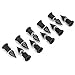 Wind Screen Bolts, Wind Screen Spike M5 Screws Nuts Motorcycle Modification Accessories(Black)
