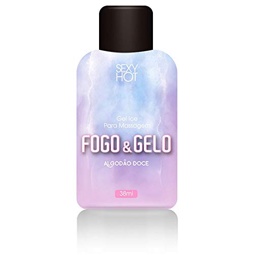 Óleo para Massagem Beijável Fogo & Gelo Algodão Doce 38 ml