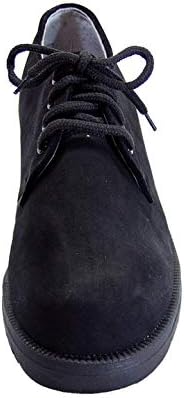 Peerage Masie (5830) Women's Wide Width Leather Lace Up Oxford Shoes Black 8