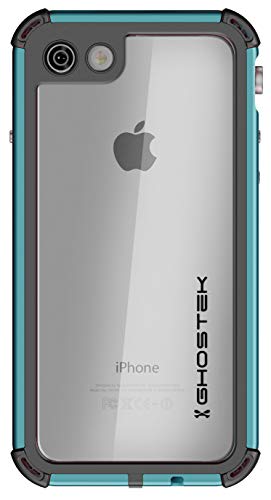 Ghostek Atomic Waterproof for iPhone SE (2020) Case, iPhone 7, iPhone 8 Phone Cover with Heavy Duty Underwater Protection Aluminum Metal Frame (Teal)
