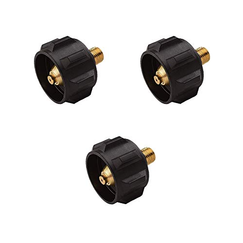 Hooshing QCC1 Propane Adapter Gas Regulator Valve Fitting with Acme Nut and 1/4