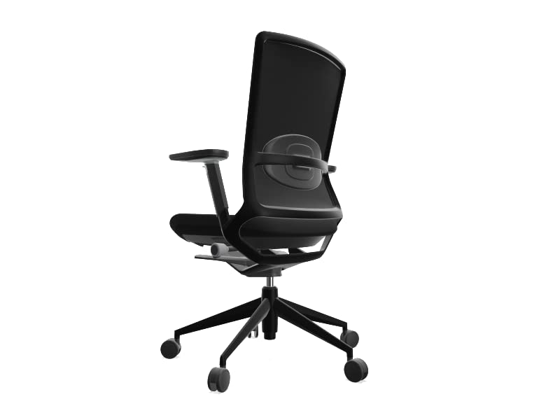 Silla Profesional ergonómica Actiu TNK500 Black | Sillón de Escritorio Brazos 3D y Soporte Lumbar
