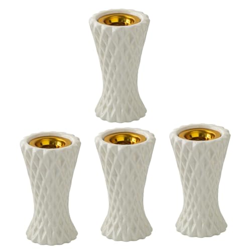 Brûleur d'encens en céramique au design rétro et finitions blanches épurées - 2