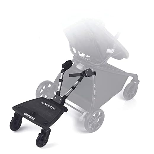 Be Cool 502 Skate Patinete universal para coche de paseo, Negro