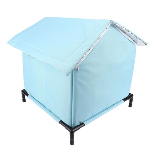 Abri d'hiver pour chat errant bleu Fafeicy étanche - 5