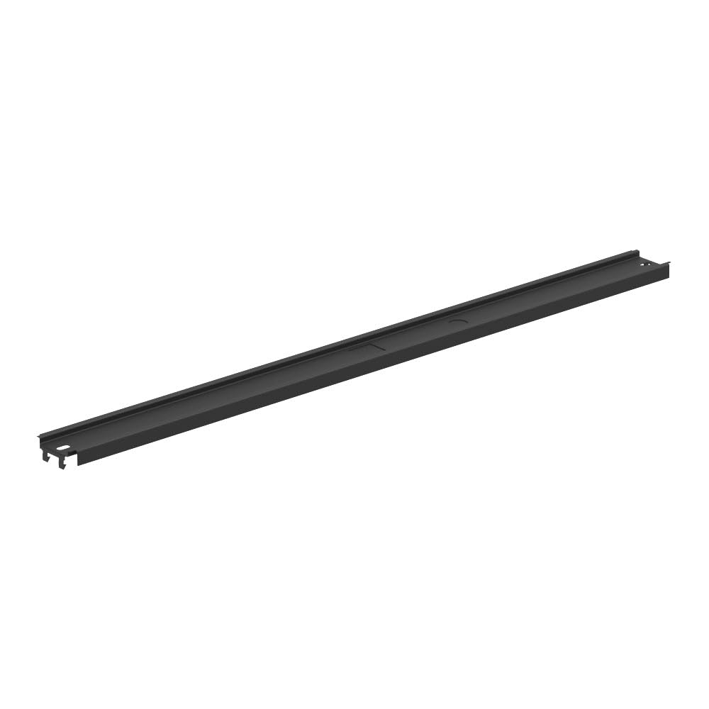 Lozier 4' W Gondola Top Rail CHR Charcoal