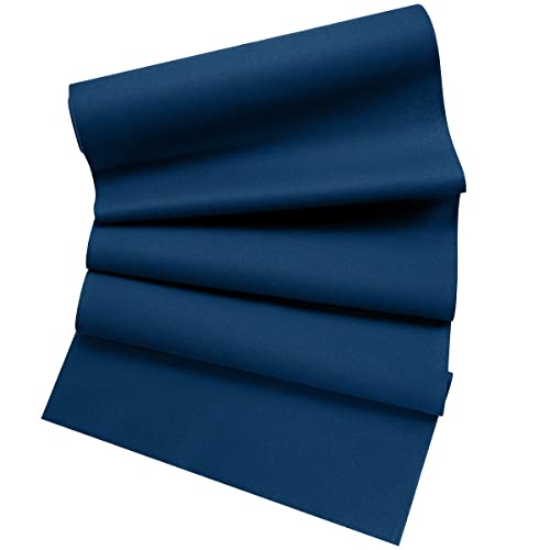 Disposable Table Runner For Dining Table, 16" X 48" 20-Pack Linen-Like Blue Paper Table Runners For Party, Wedding Or Event #TOP7