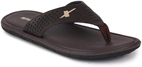Sparx Men's Brown Beige Flip-Flops-9 UK 