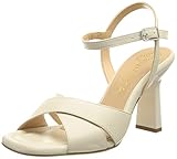 Tacón lacado Unisa SOLCE_NS, Sandalia con talón Mujer, Ivory, 37 EU