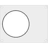 HENDI Matrize für HENDI Versiegelungsmaschine 330005, Schwarze Silikondichtung, geeignet für runder Behälter von z.B. ø153mm, 227x178mm, Aluminium