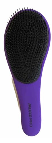 Swissco Pro Soft Touch Ultimate Detangler Hair Brush (Dark Purple)