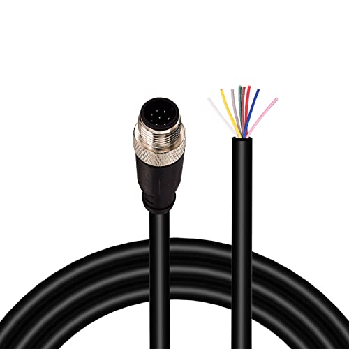 Conector Sensor M12 Macho 8 pines Recto 2 m miniatura 1