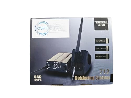OSFT T12 Series 75W Digital Soldering Station (Model 712) | Adjustable Temperature Controller with T12-B Soldering Iron Tip | Fast Heating, Energy Efficient Soldering Kit for PCB, Repair & DIY - Image 6