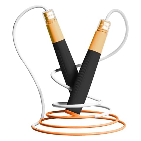 Gaoykai jump rope for kids women and men,Lightweight jump rope with double ball bearing system, Adjustable Tangle-Free Fitness Skipping Ropes with Silicone Comfortable Grips (black) Cover