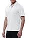 Rdruko Men's Outdoor Performance Polo Short Sleeve Activewear Lightweight Golf Collared Shirts(White, US L)