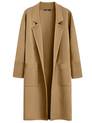 LILLUSORY Women's Long Dressy Cardigan Sweaters Fall Oversized Cozy Jacket