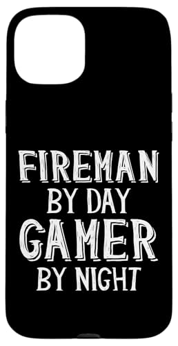 Fireman By Day Gamer By Night vtFbVi MA hm X}zP[X iPhone 15 Plus p