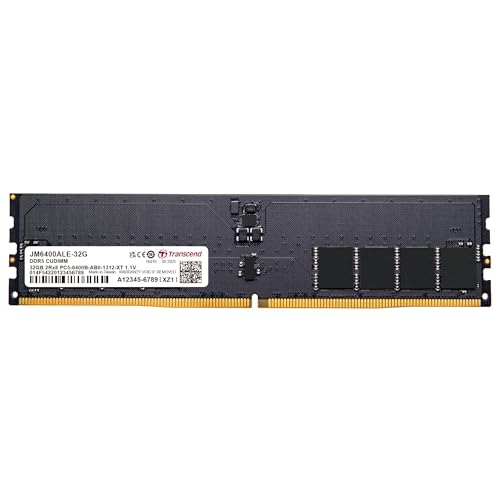 Image of Transcend JetRam 32GB DDR5 RAM 6400MHz CU-DIMM CL52, Desktop Memory Module