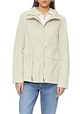 veste longue gris clair femme Effet délavé, de qualité supérieure, en toile