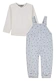 kanz latzhose mädchen  Kanz Baby-Jungen 2tlg. (Latzhose + T-Shirt 1/1 Arm) Anzug, Mehrfarbig (Allover Multicolored 0003), (Herstellergröße: 50)