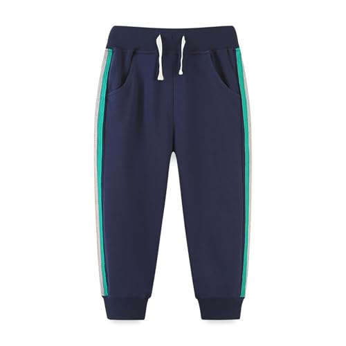 Boys Jogging Pants with Drawstring Elastic Waistband Comfortable Sweatpants for Active Sports and Leisure Attire