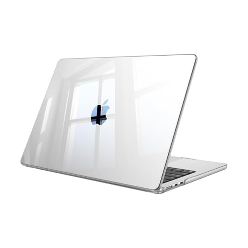 Image of Case for MacBook Air 13.6 Inch A3449 A3240 A3113 A2681 (2026 2025 2024 2023 2022 Release) - Protective Snap On Hard Shell Cover for MacBook Air 13.6 Inch M5 M4 M3 M2 Chip (Crystal Clear)
