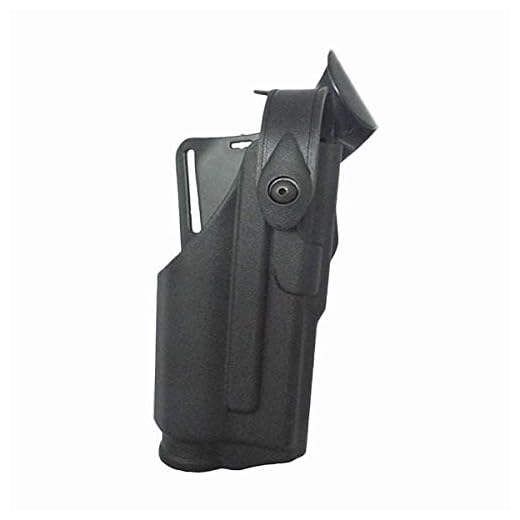 LIUSHUNBAO, Taktiskt hölster för Glock 17 19 22 23 31 32 Airsoft Pistol fall lager ficklampa jaktkamp glock bälte midja plattform (färg: Svart hölster)